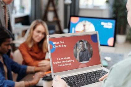 customer happy with web design pricing