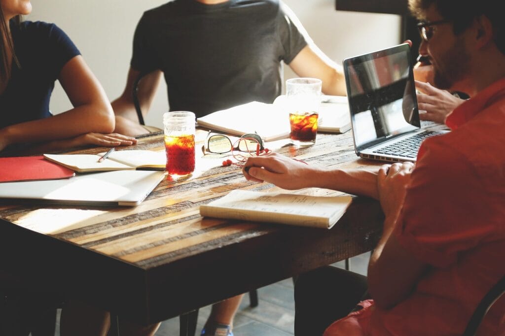 Business owner partnering with a developer for a website redesign.
